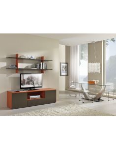 Parete "Stile" con base e mensola