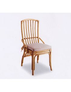 Sedia Altea in Rattan con cuscino