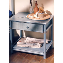 Comodino in rattan con cassetto midollino - Rosa Splendiani - eSaem.it
