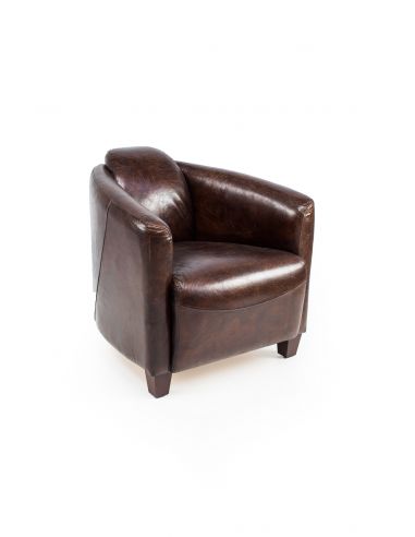 Poltrona Kent in Cuoio Vintage - eSAEM.it