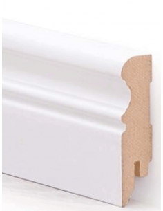 Vendita online battiscopa MDF bianco 80x19 mm da 2,60 mt - ai prezzi più bassi d'Italia! - eSAEM.it