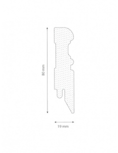 Vendita online battiscopa MDF bianco 80x19 mm da 2,60 mt - ai prezzi più bassi d'Italia! - eSAEM.it