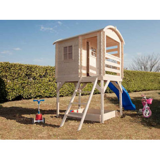 CASETTA in legno con scivolo JOY su eSAEM.it