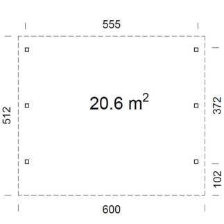 CARPORT KARL DOPPIO dimensione 20,6 m² su eSAEM.it