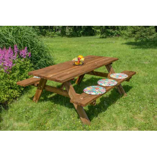 TAVOLO CON PANCHE PICNIC OASI su eSAEM.it