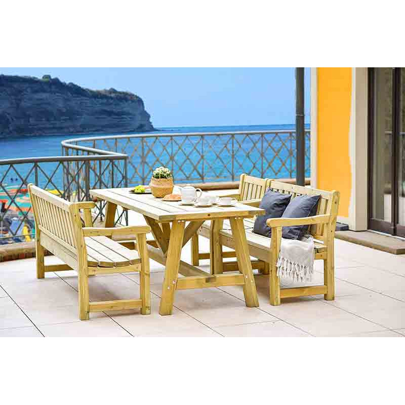 TAVOLO CON PANCHE ERCOLE su eSAEM.it
