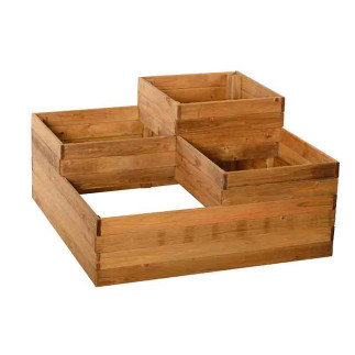 FIORIERA ORTO FOUR in legno color marrone su eSAEM.it