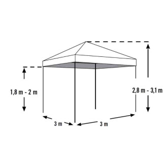 GAZEBO RICHIUDIBILE scheda tecnica su eSAEM.it