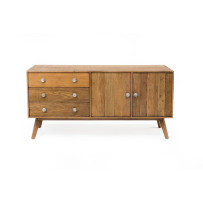 Buffet 2 ante 3 cassettoni con piedi in legno - eSAEM.it