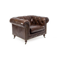 Poltrona Chester in Cuoio - eSAEM.it