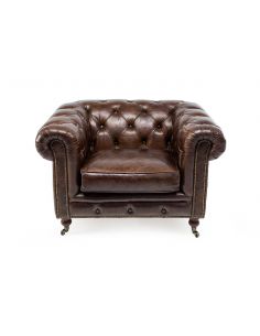 Poltrona Chester in Cuoio - eSAEM.it