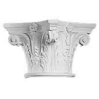 CAPITELLO COLONNA GESSO BIANCO C 1607