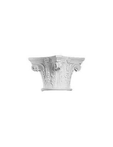 CAPITELLO COLONNA GESSO BIANCO C 1607