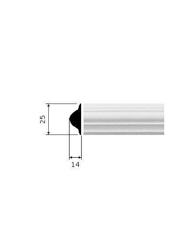 CORNICE GESSO BIANCA (CF.15 MT) C 02501