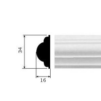 CORNICE GESSO BIANCA (CF.15 MT) C 03412