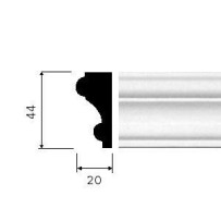CORNICE GESSO BIANCA (CF.9 MT) C 04435