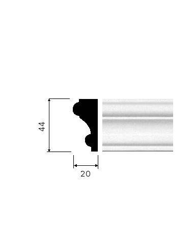 CORNICE GESSO BIANCA (CF.9 MT) C 04435