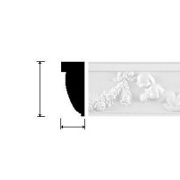 CORNICE GESSO BIANCA (CF.9 MT) C 05840