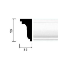 CORNICE GESSO BIANCA (CF.9 MT) C 05936