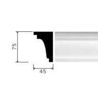 CORNICE GESSO BIANCA (CF.6 MT) C 07530