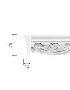 CORNICE GESSO BIANCA (CF.9 MT) C 07551
