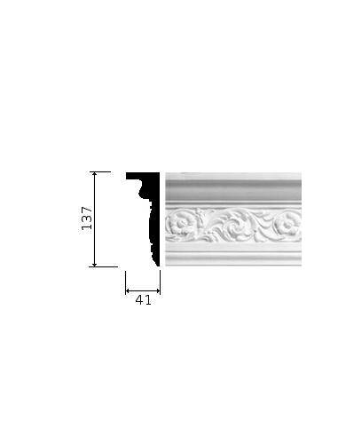CORNICE GESSO BIANCA (CF.6 MT) C 13718