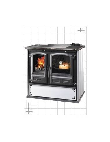 CUCINA A LEGNA REGINA 631 STEEL DAL ZOTTO