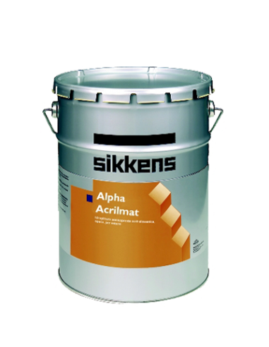 Vendita idropittura opaca Alpha Acrilmat Sikkens per esterno - eSAEM.it