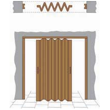 Porta a soffietto in PVC - Pastello e verti Molati - eSAEM.it