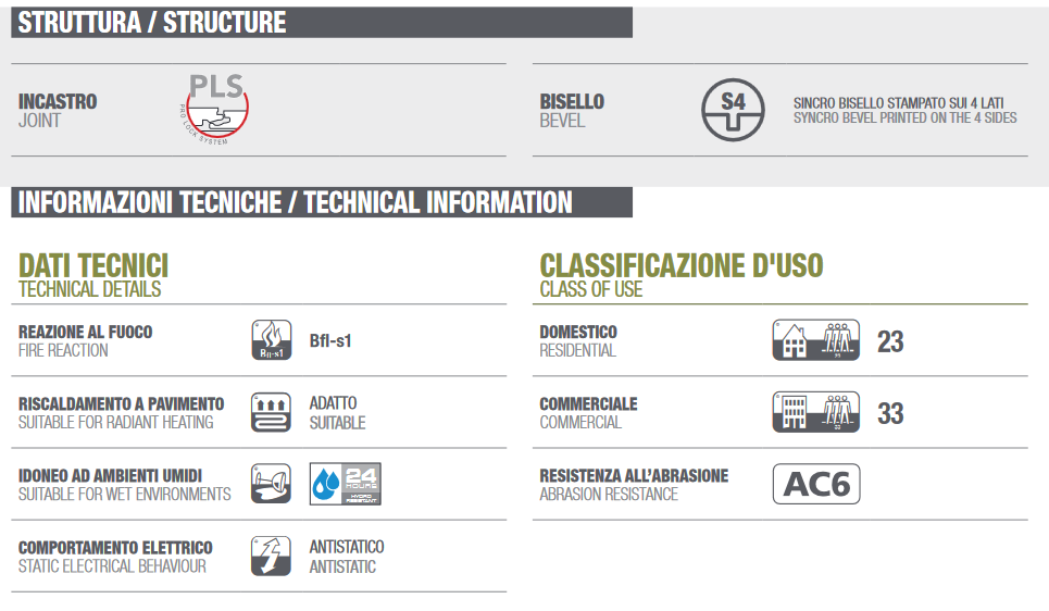 PRESTIGE L scheda tecnica Dettagli tecnici Syncro Parquet Hydro Skema